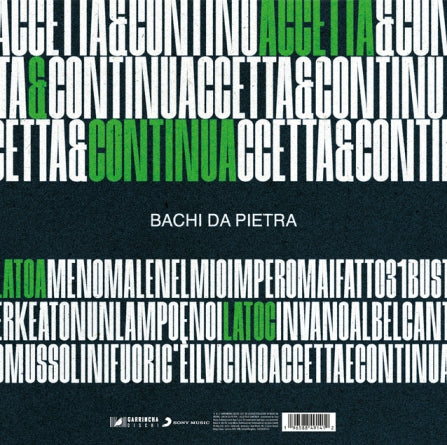 Accetta & Continua - Bachi Da Pietra [LP]